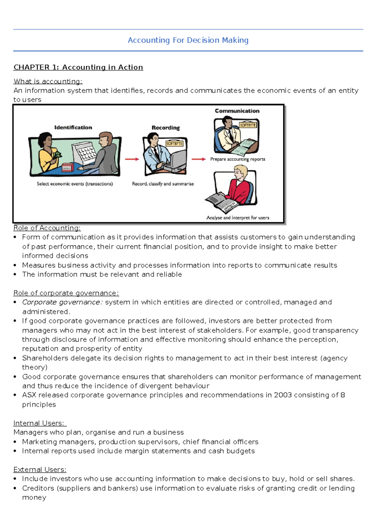 Accounting For Decision Making - Accounting For Decision Making CHAPTER ...