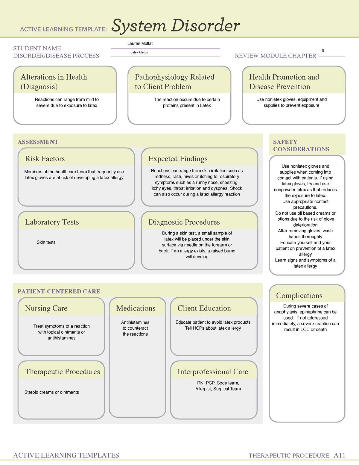 Medical And Surgical Asepsis Ati Template