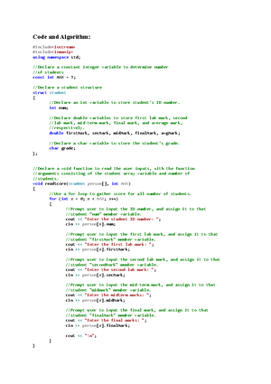 Test 1 (2020 Sep) - Answer (code+ algorithm) for Test 1 of EE209 ...