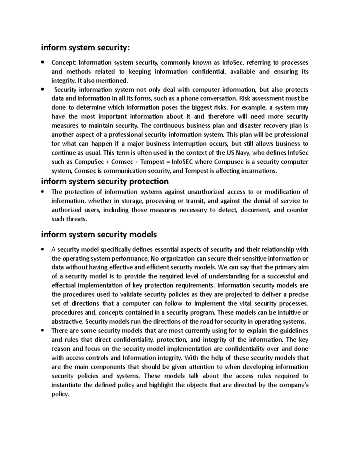 Phần4 Tiếng anh chuyên ngành - inform system security: Concept ...