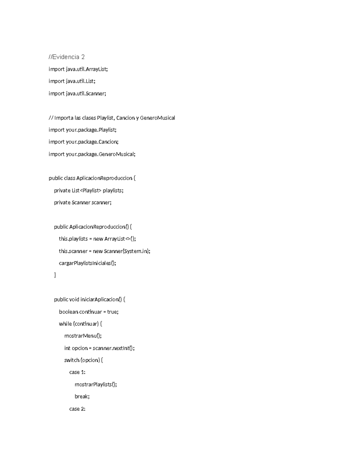 Objetos - Evidencia 2 - //Evidencia 2 import java.util; import java ...