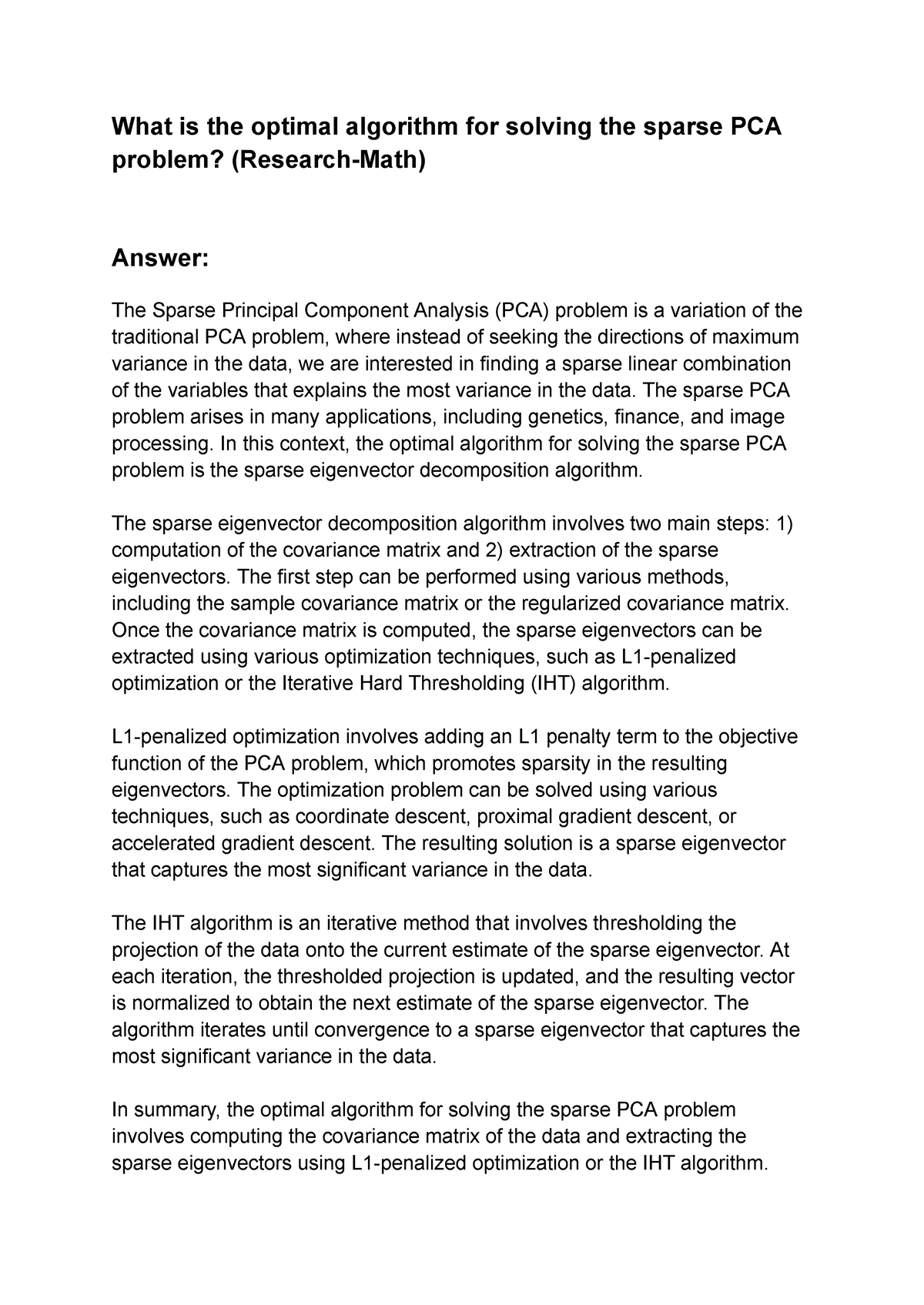 what-is-the-optimal-algorithm-for-solving-the-sparse-pca-problem