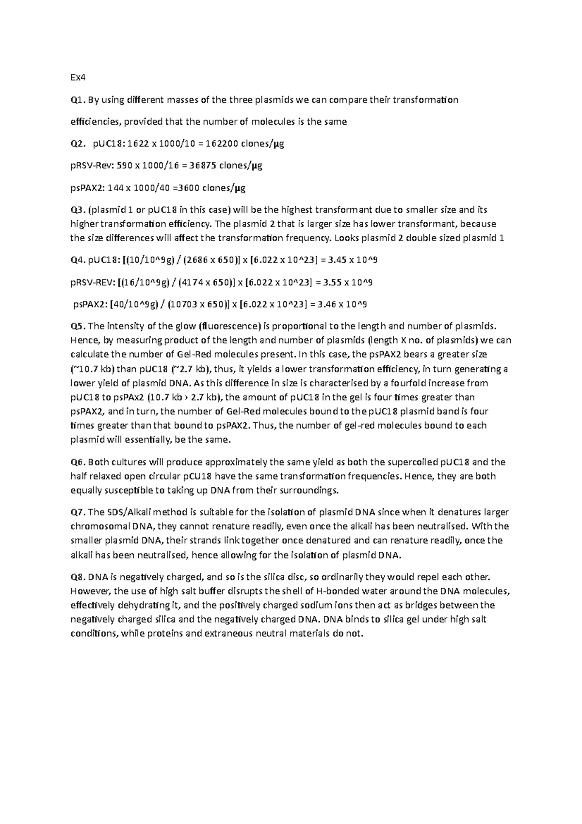 Ex4 got good mark Ex Q1. By using different masses of the three