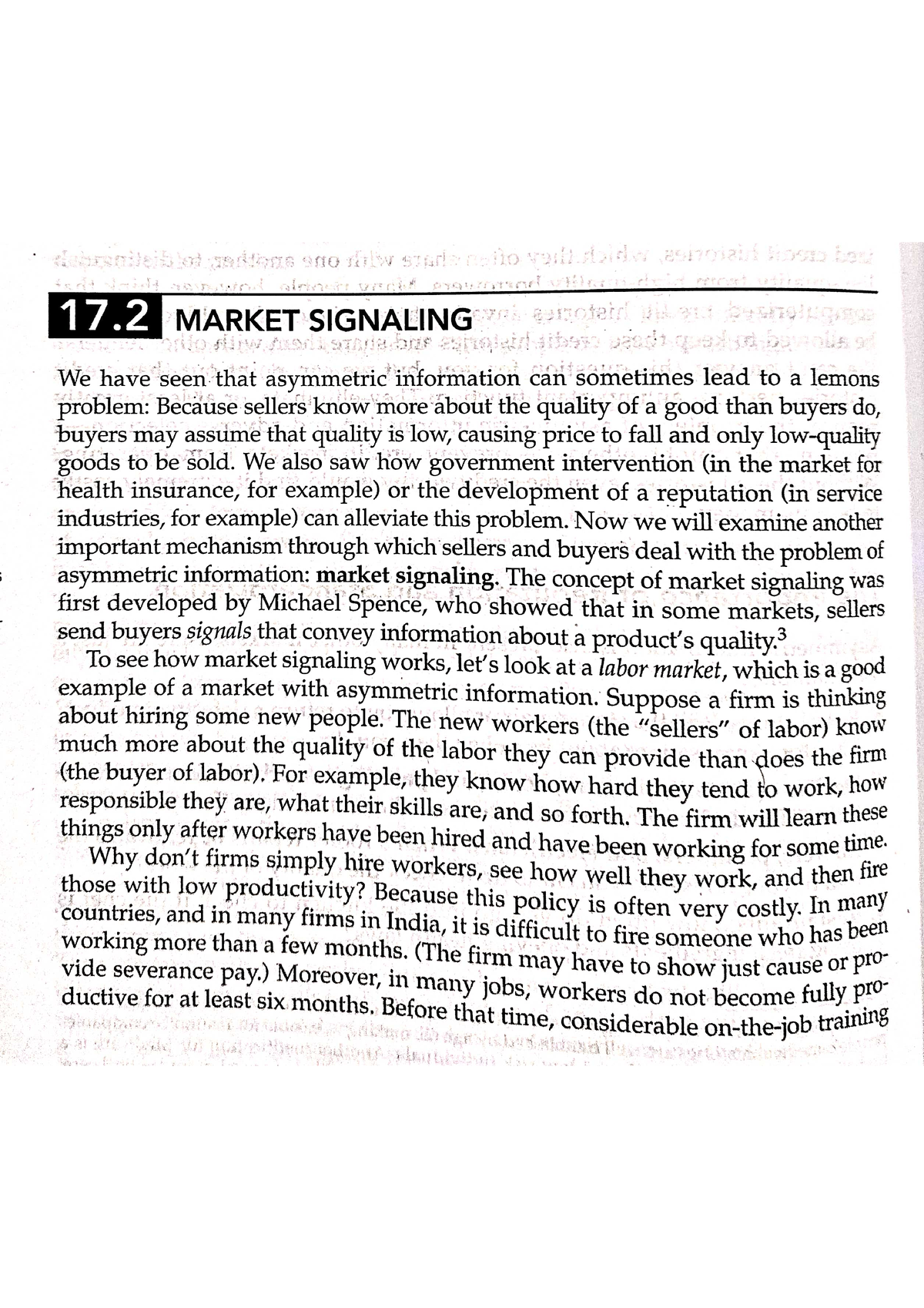 Market Signaling - Micro Economics II - Studocu