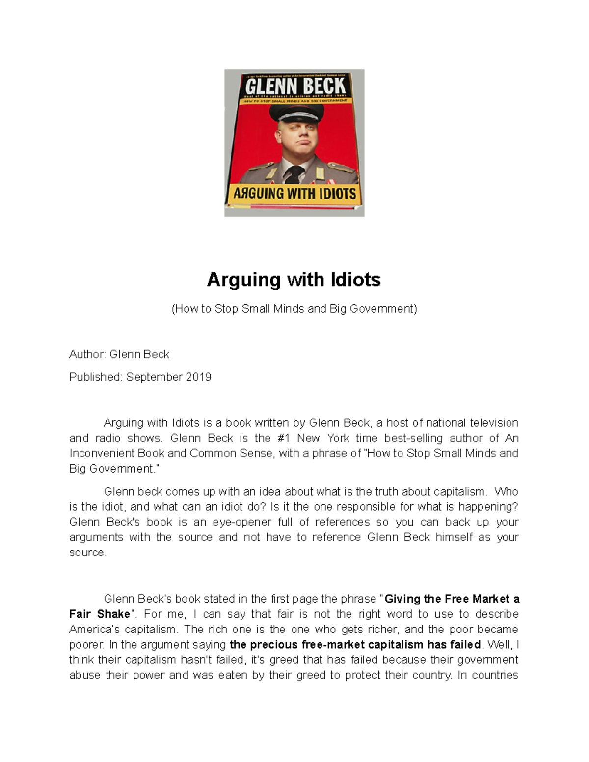 Arguing with idiots (Book Review) - Arguing with Idiots (How to Stop ...