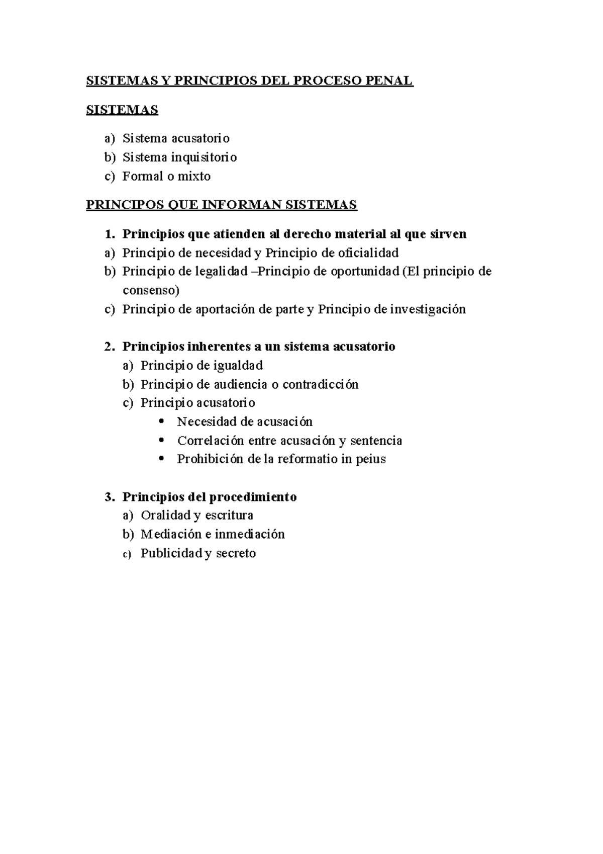 Sistemas Y Principios DEL Proceso Penal - SISTEMAS Y PRINCIPIOS DEL ...