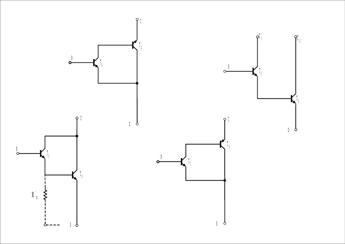 sơ đồ mạch tự vẽ - B C E ' R E T 1 T 2 B C E T 1 T 2 B C E T 1 T 2 B C ...