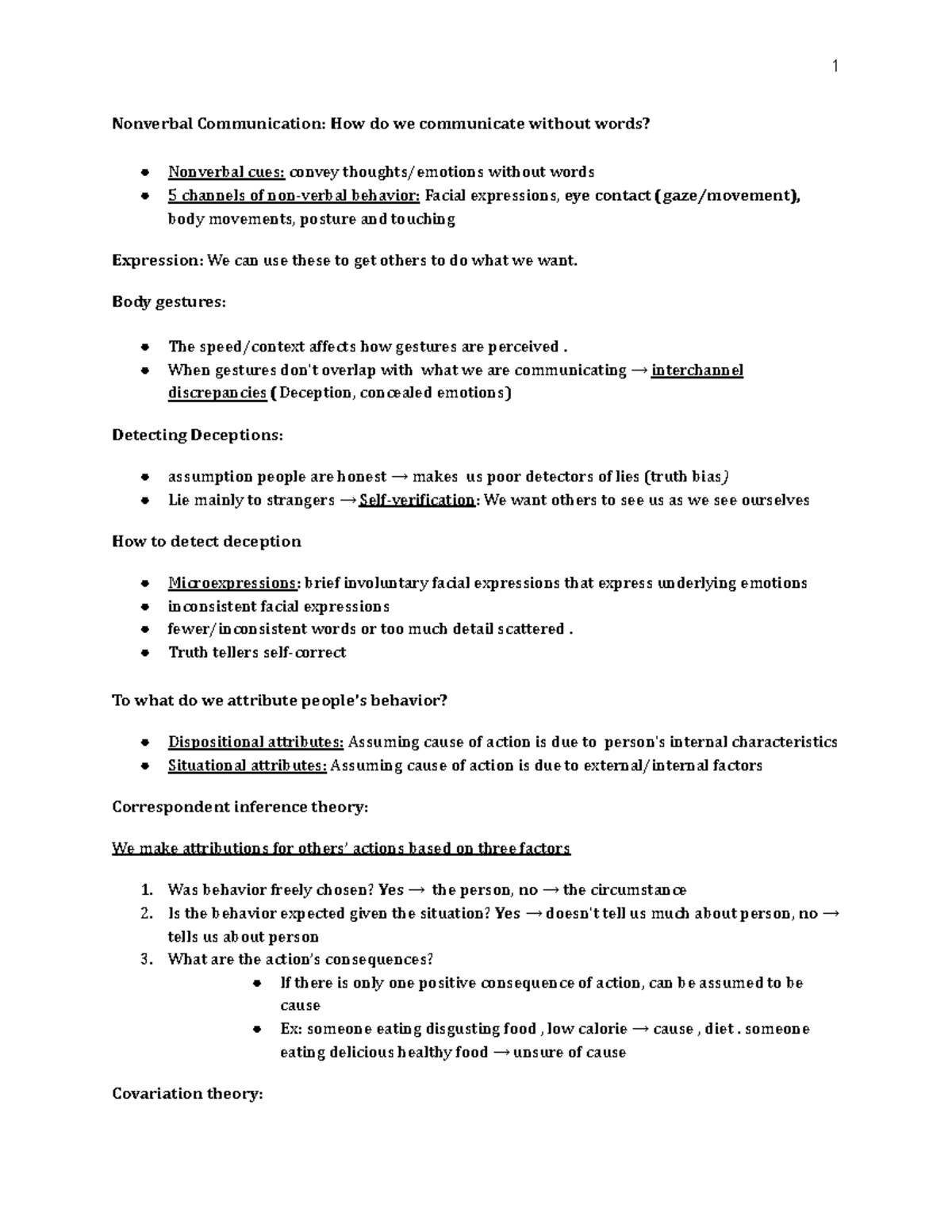 Test 22 Nonverbal Communication How do we communicate without words? Nonverbal cues convey