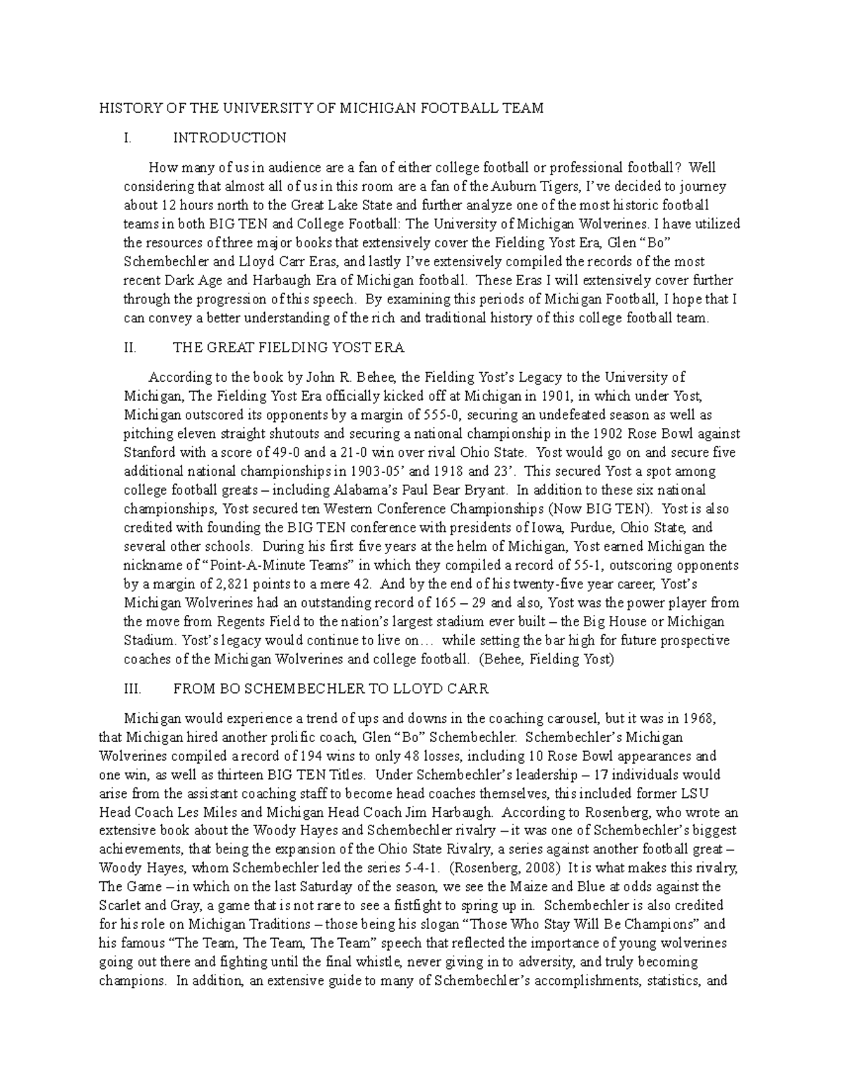 History Of The University Of Michigan Speech Studocu