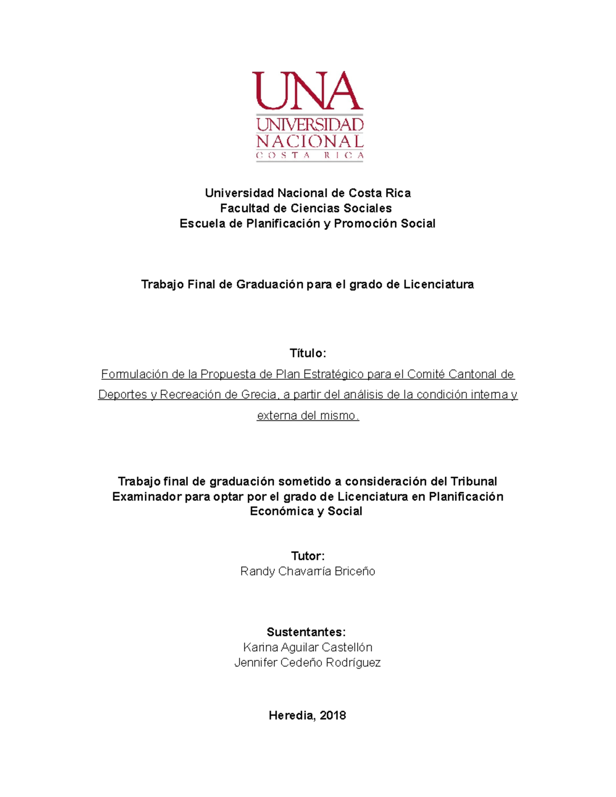 TFG CCDR de Grecia v3 plan estrategica Universidad Nacional de