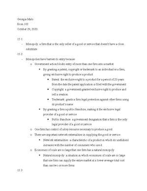 Econ 102-chapter 3 Handout - PENN STATE HARRISBURG ECON 102 ...