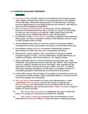 Sociology 1310 Exam 2 - review - Sociology 1310 Exam 2 - review Why is ...