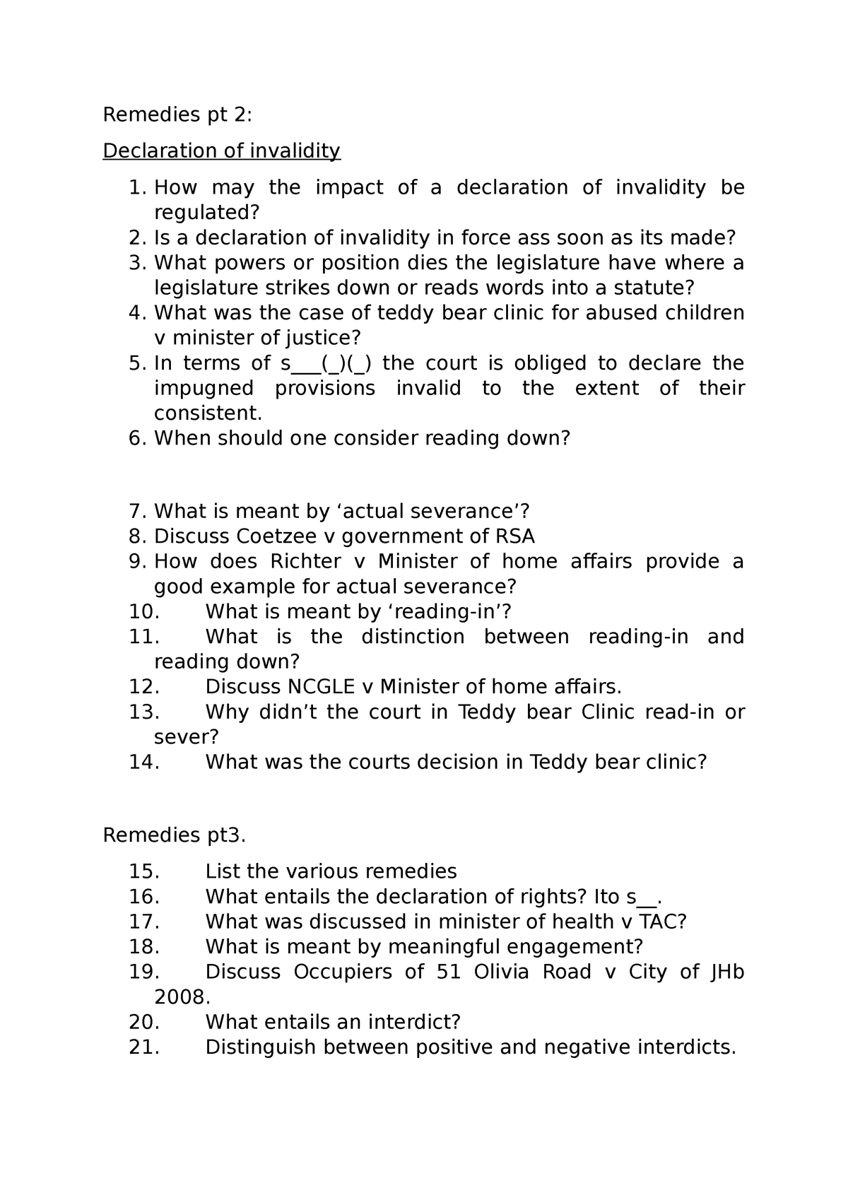 Declaration Of Invalidity Meaning