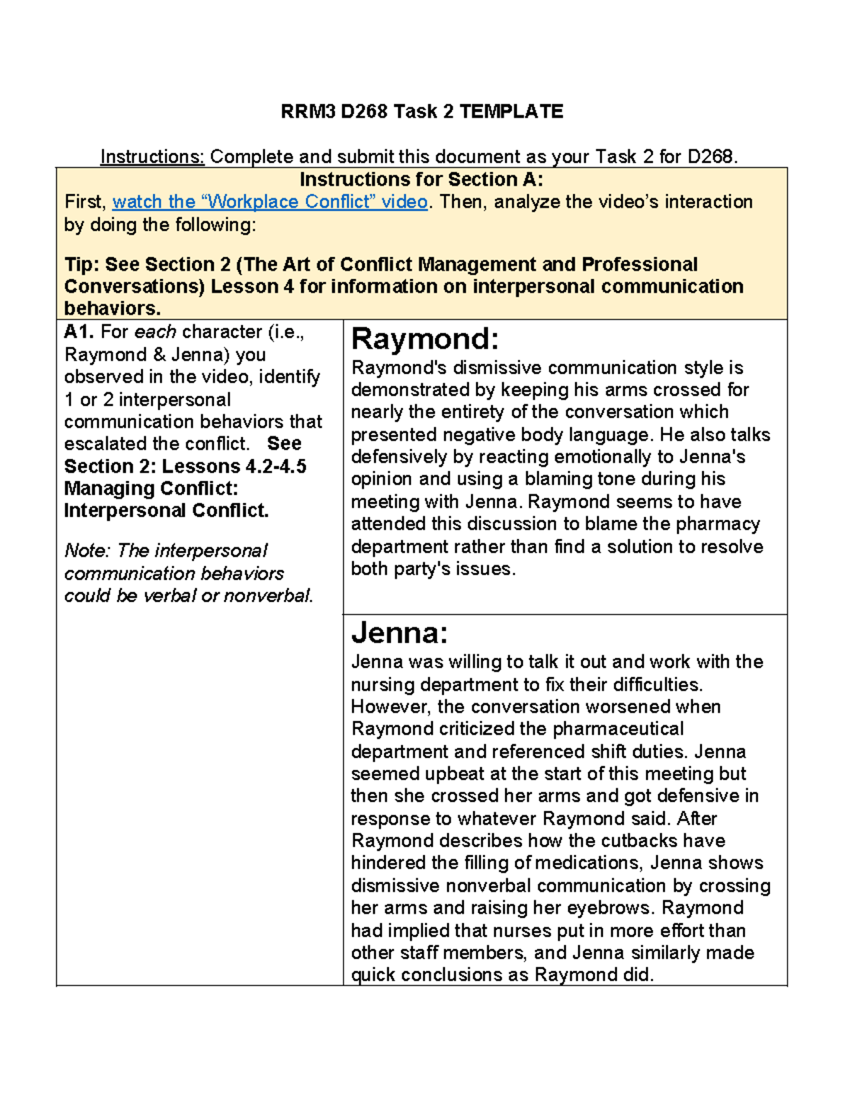 RRM3 D268 Task 2 Task 2 - RRM3 D268 Task 2 TEMPLATE Instructions ...