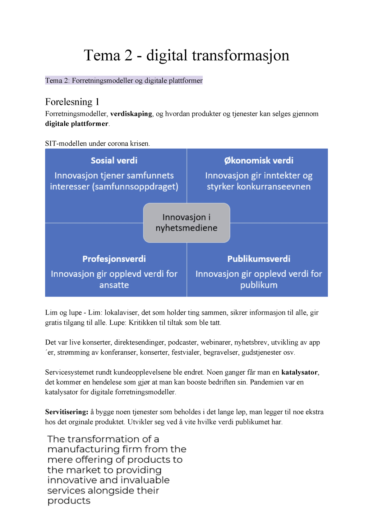 Tema 2 - Forretningsmodeller Og Digitale Plattformer - Tema 2 - Digital ...