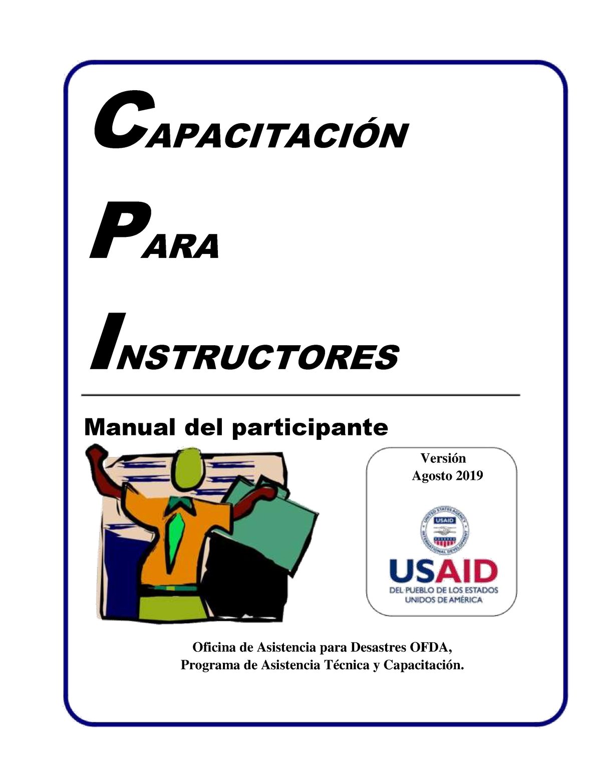 Guia andragogia Guías de capacitación CAPACITACIN PARA INSTRUCTORES Manual del participante