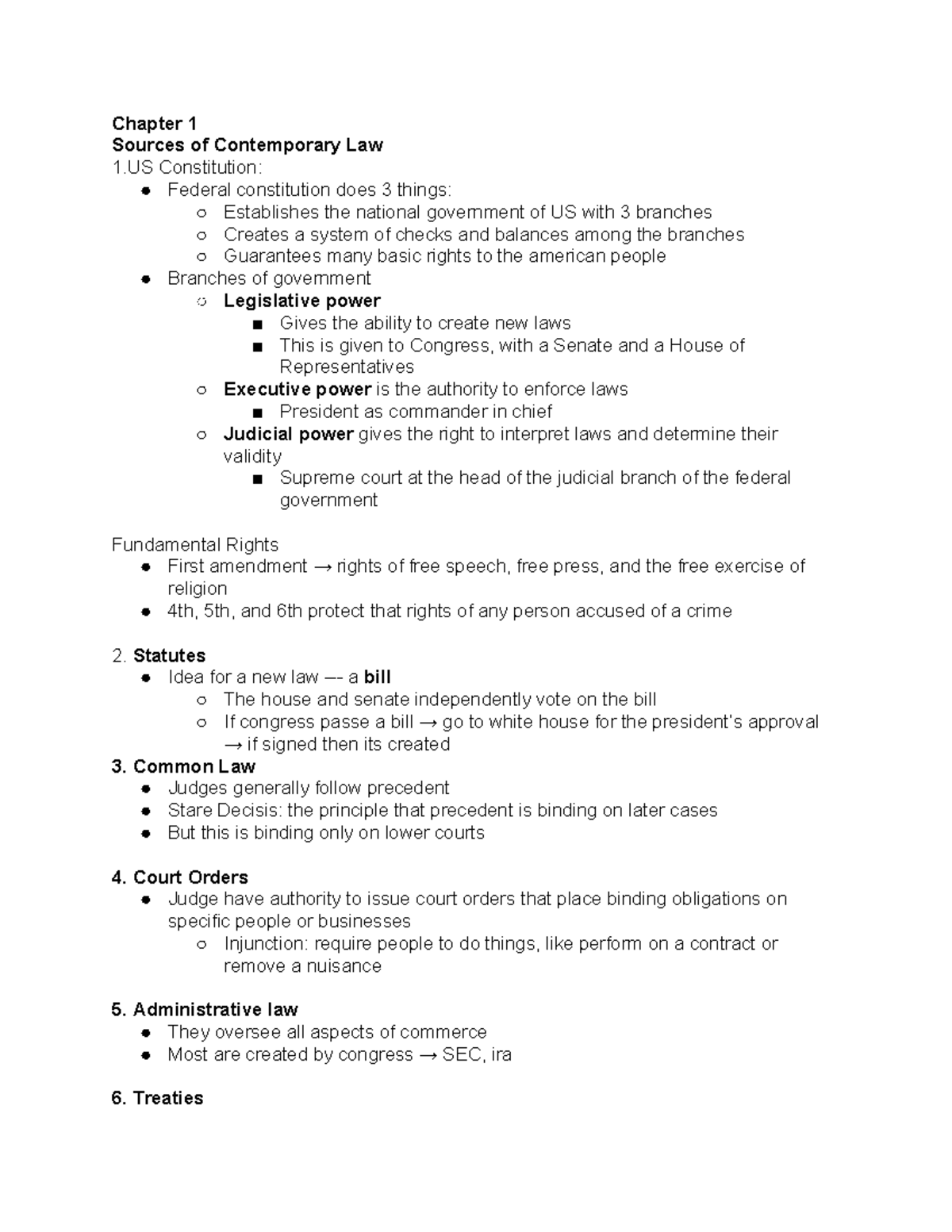 LA245 notes - study guide for midterm 1 - Chapter 1 Sources of ...