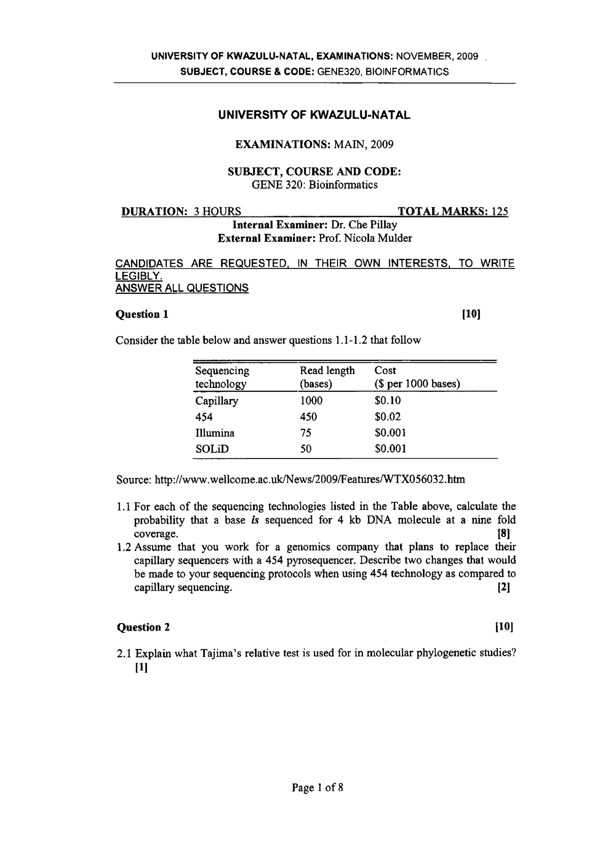 exam-2009-questions-gene320-studocu