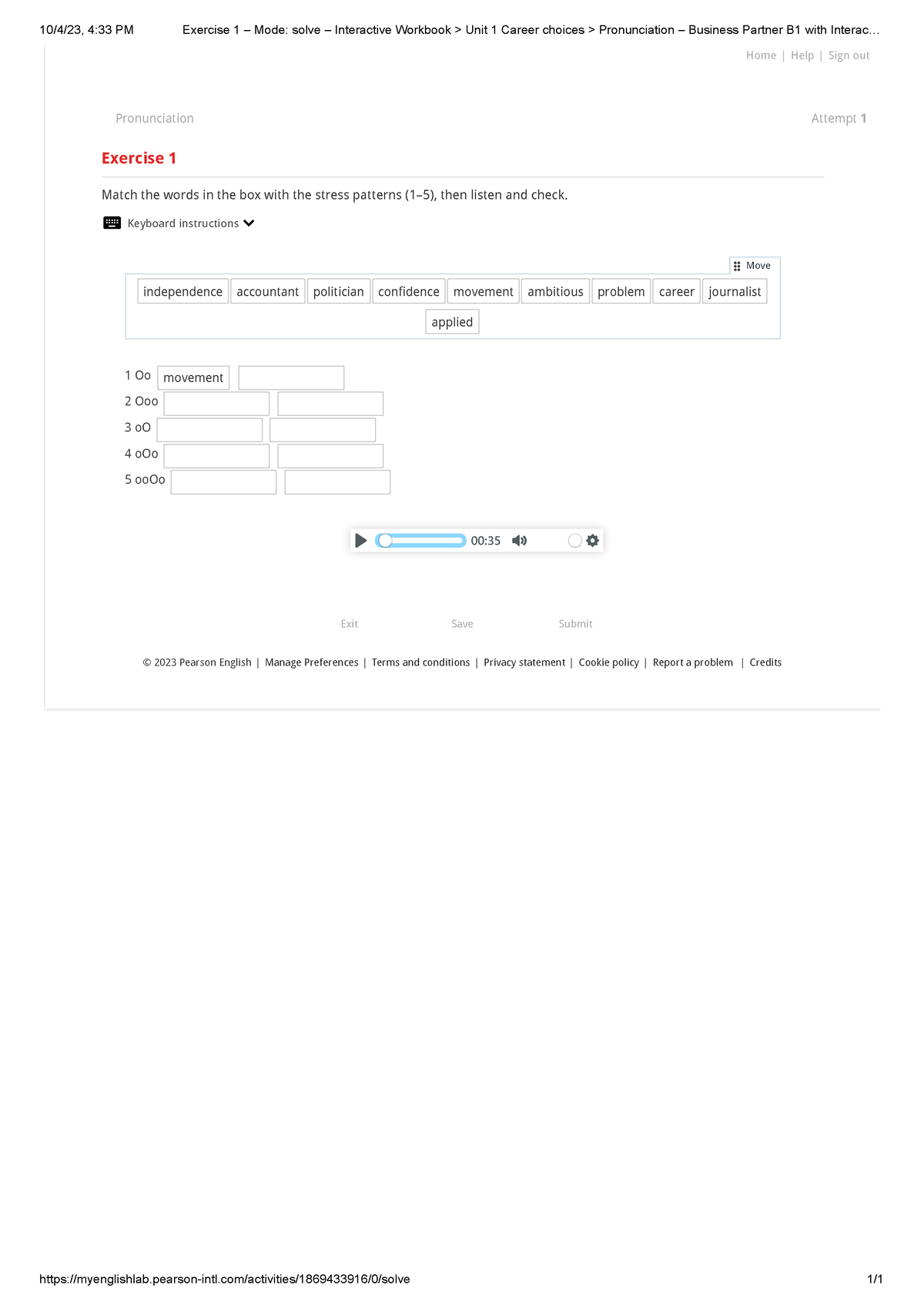 Interactive Workbook Unit 1 Career choices Pronunciation – Business ...