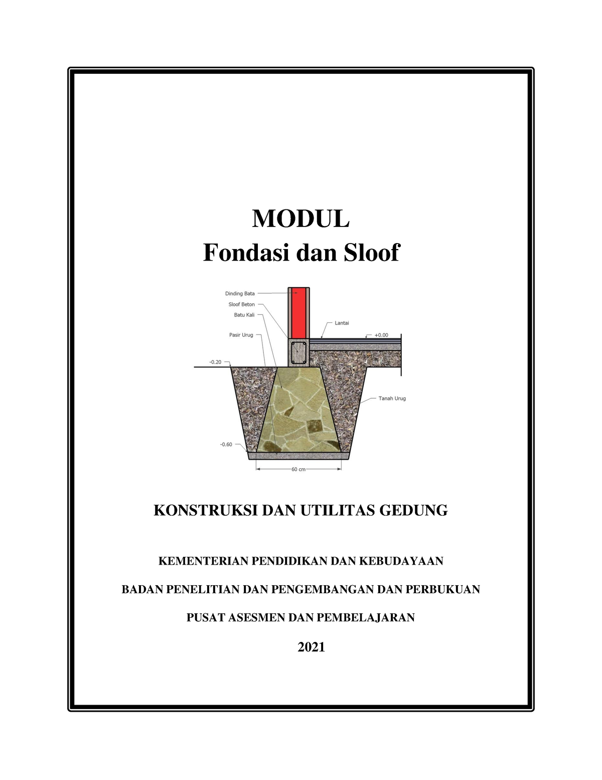 Modul Pondasi Dan Sloof - MODUL Fondasi Dan Sloof KONSTRUKSI DAN ...