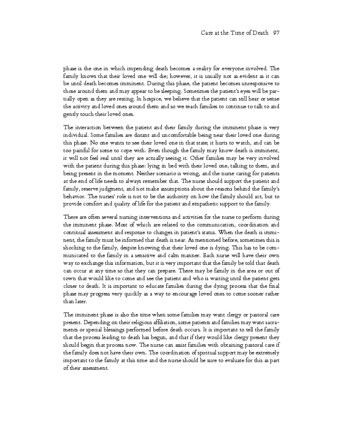 Nursing Care At The End Of Life What Every Clinician Should Know 31