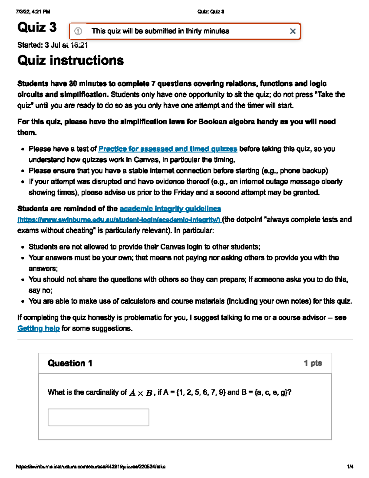 Quiz 3 - Quiz 3 - Computer System - Studocu