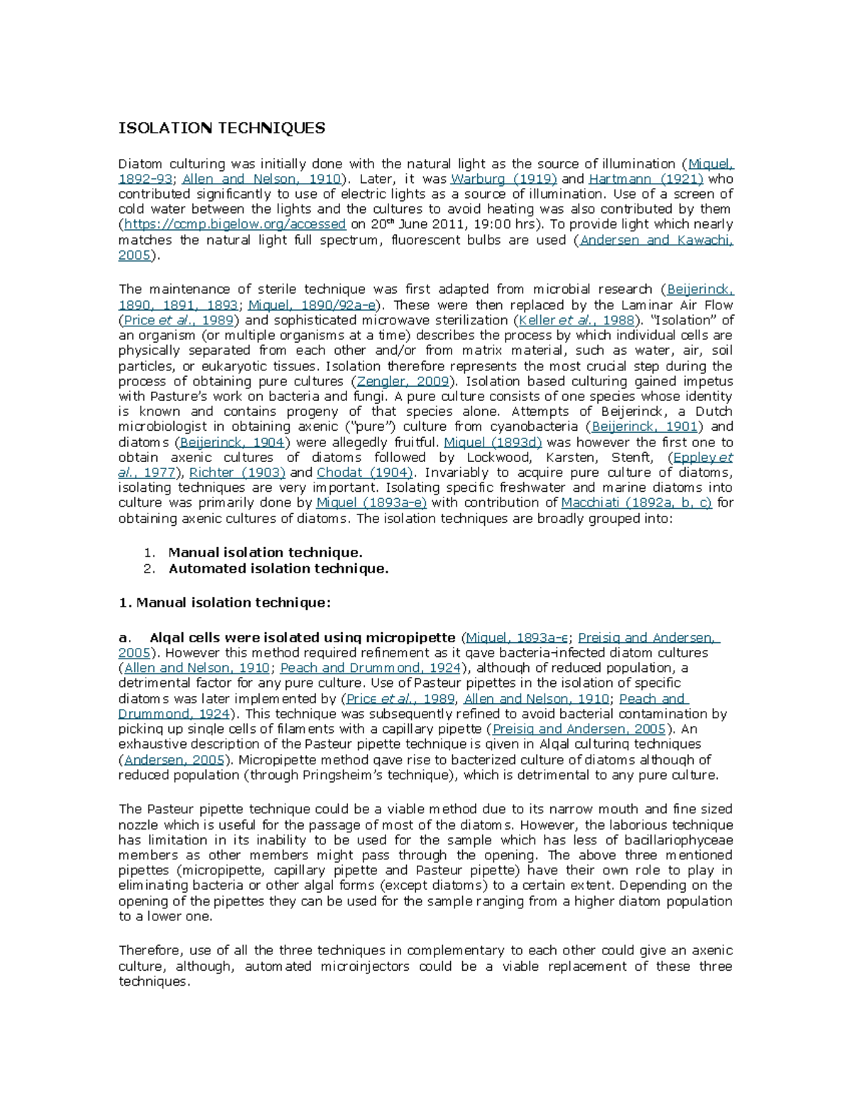 Isolation Techniques - tecnicas de aislamiento - ISOLATION TECHNIQUES ...