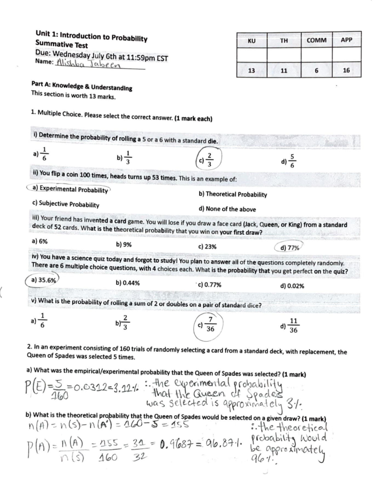 unit 12 probability homework 1 intro to sets