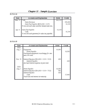 Chapter 11 Review - Chapter 11 Review Current Liabilities and Payroll ...
