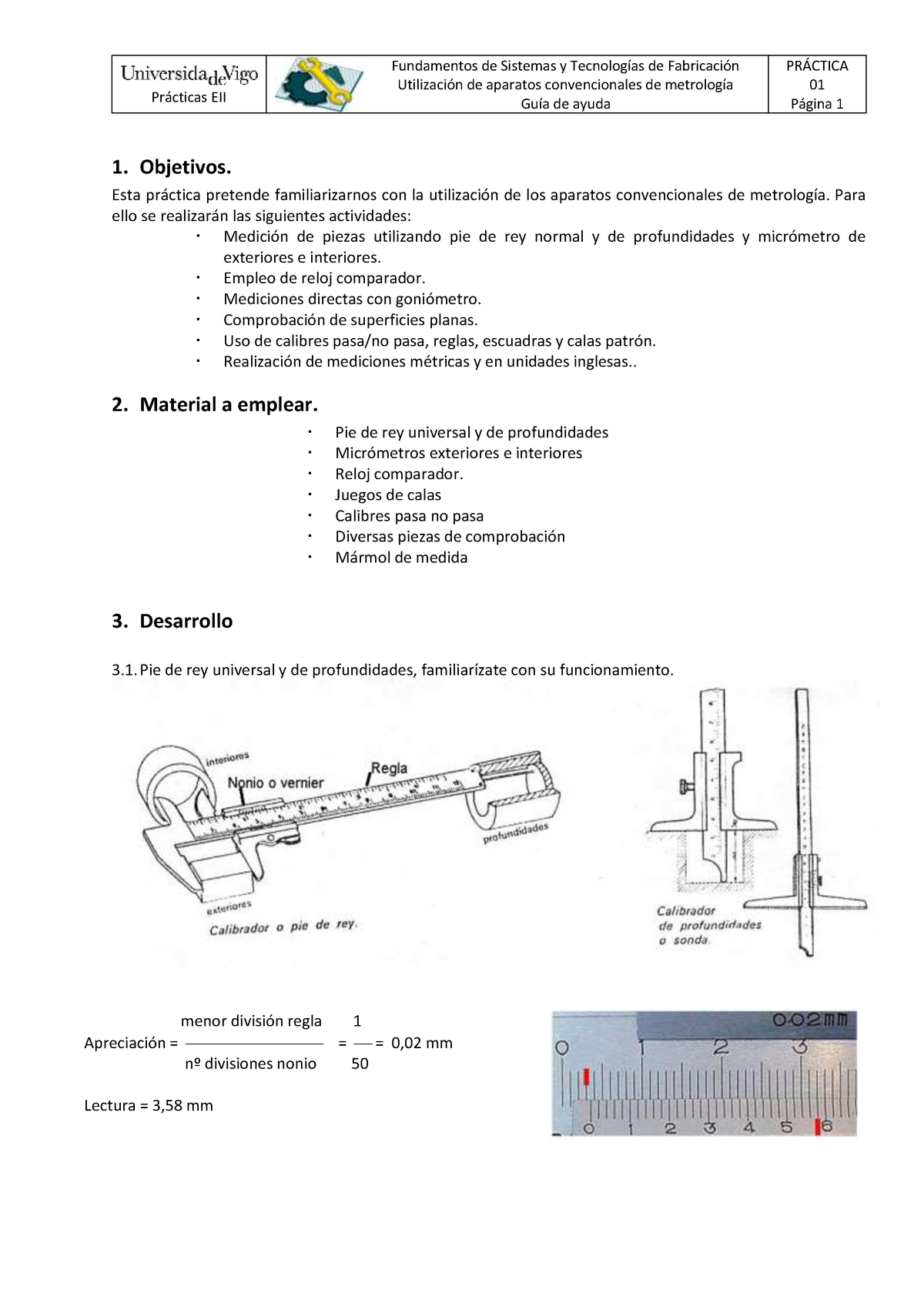 01 Guia De Ayuda - Metrolog A Convencional Fusitefa - Prácticas EII ...