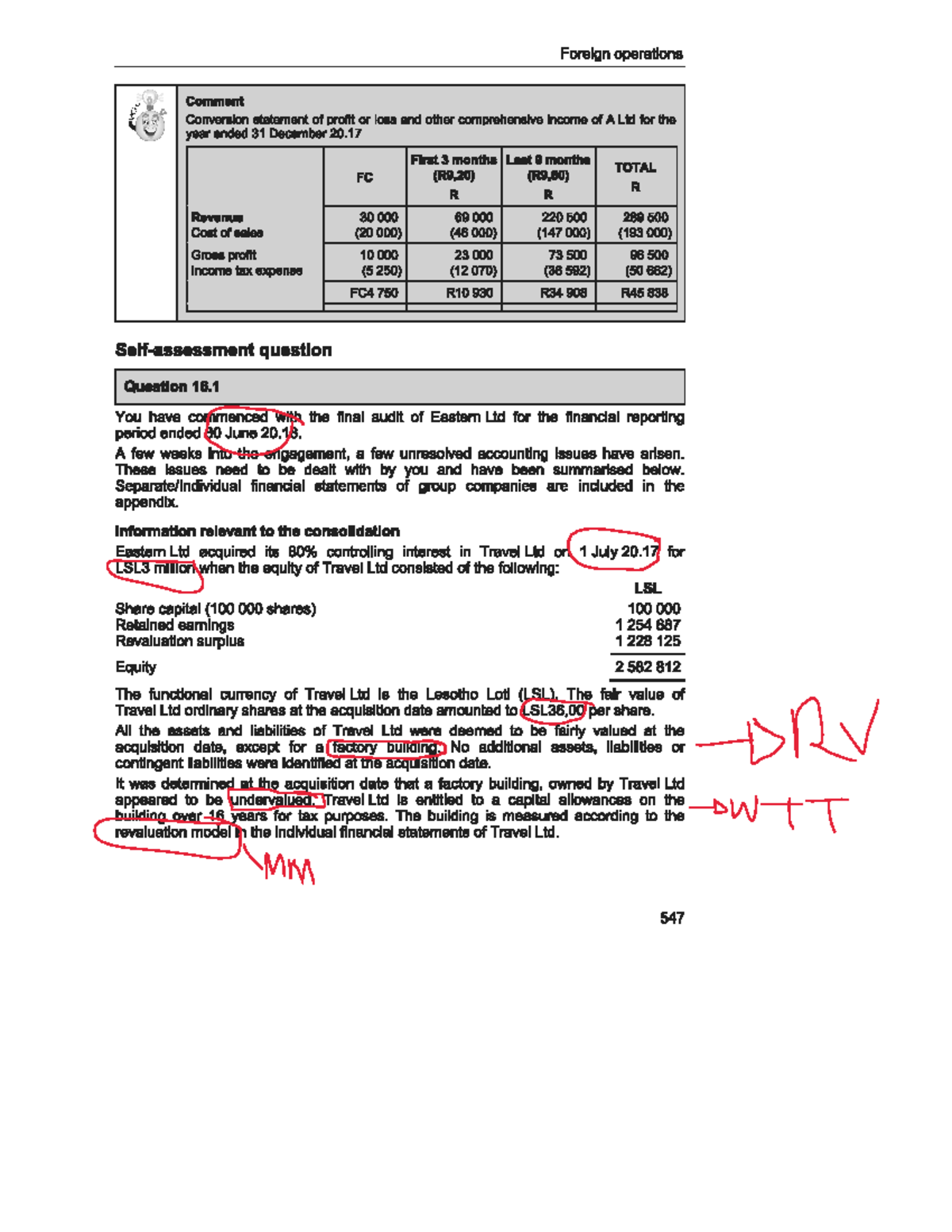 Groups - Practice exercise on foreign operations - Foreign operations ...