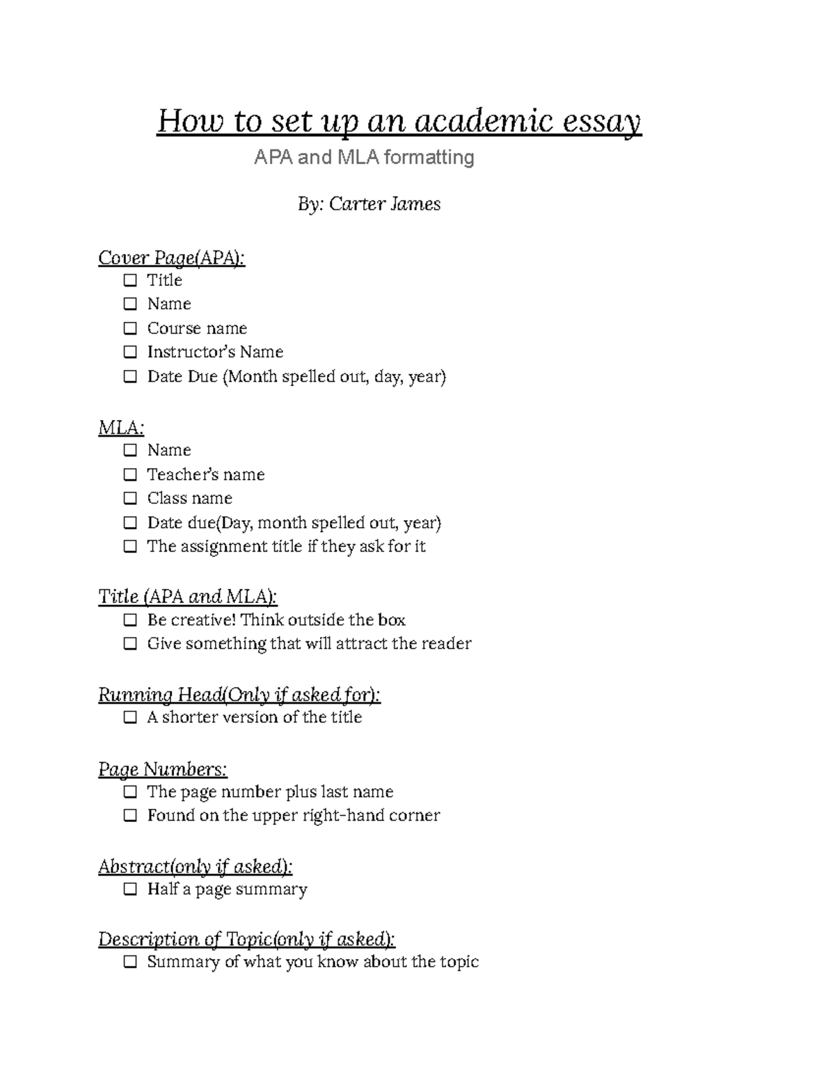 Apa page numbers picture