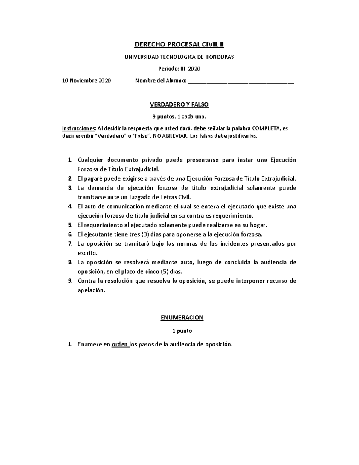 Accion De Amparo En Honduras Derecho Procesal Civil Ii Universidad