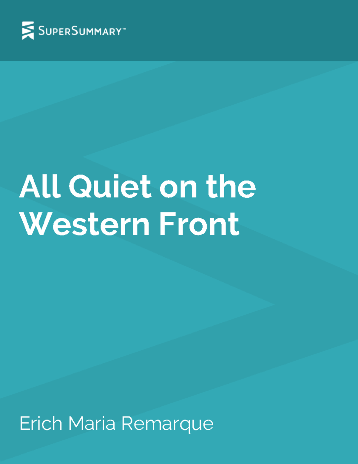 All quiet on the western front super summary study guide all quiet