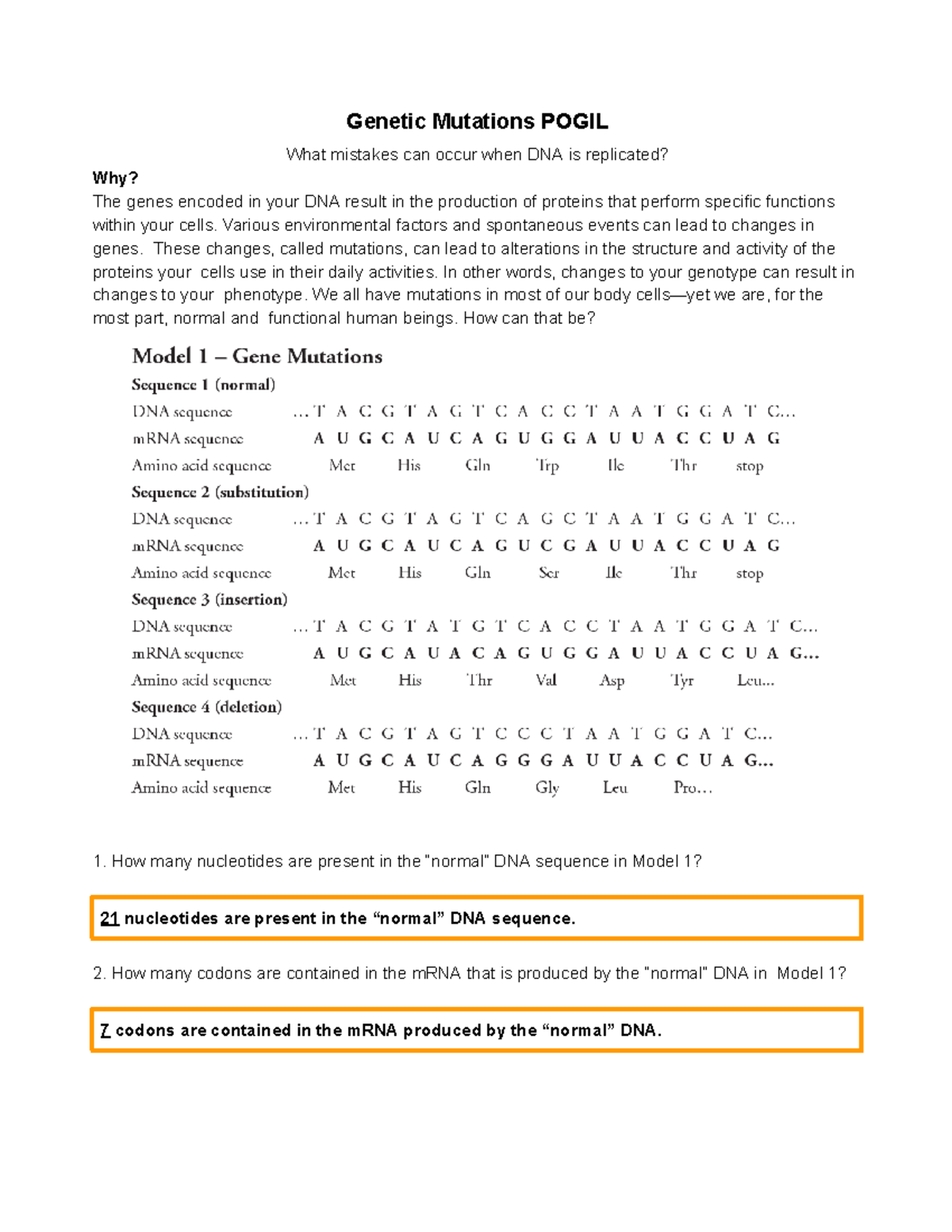 Gene Expression Made Easy: This Pogil Proves It! - cv2rrkc