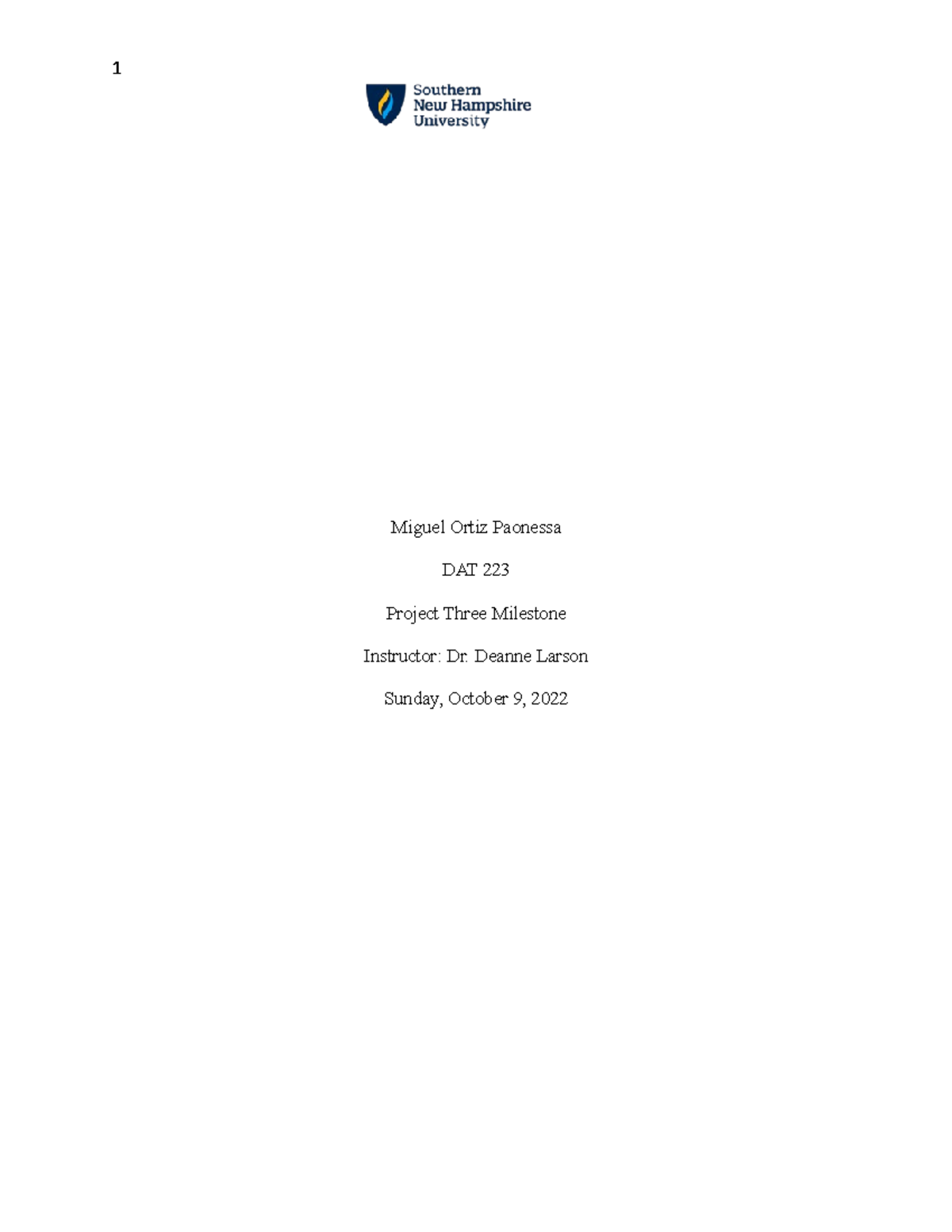 Dat 223 project three milestone 1 miguel ortiz paonessa dat 223