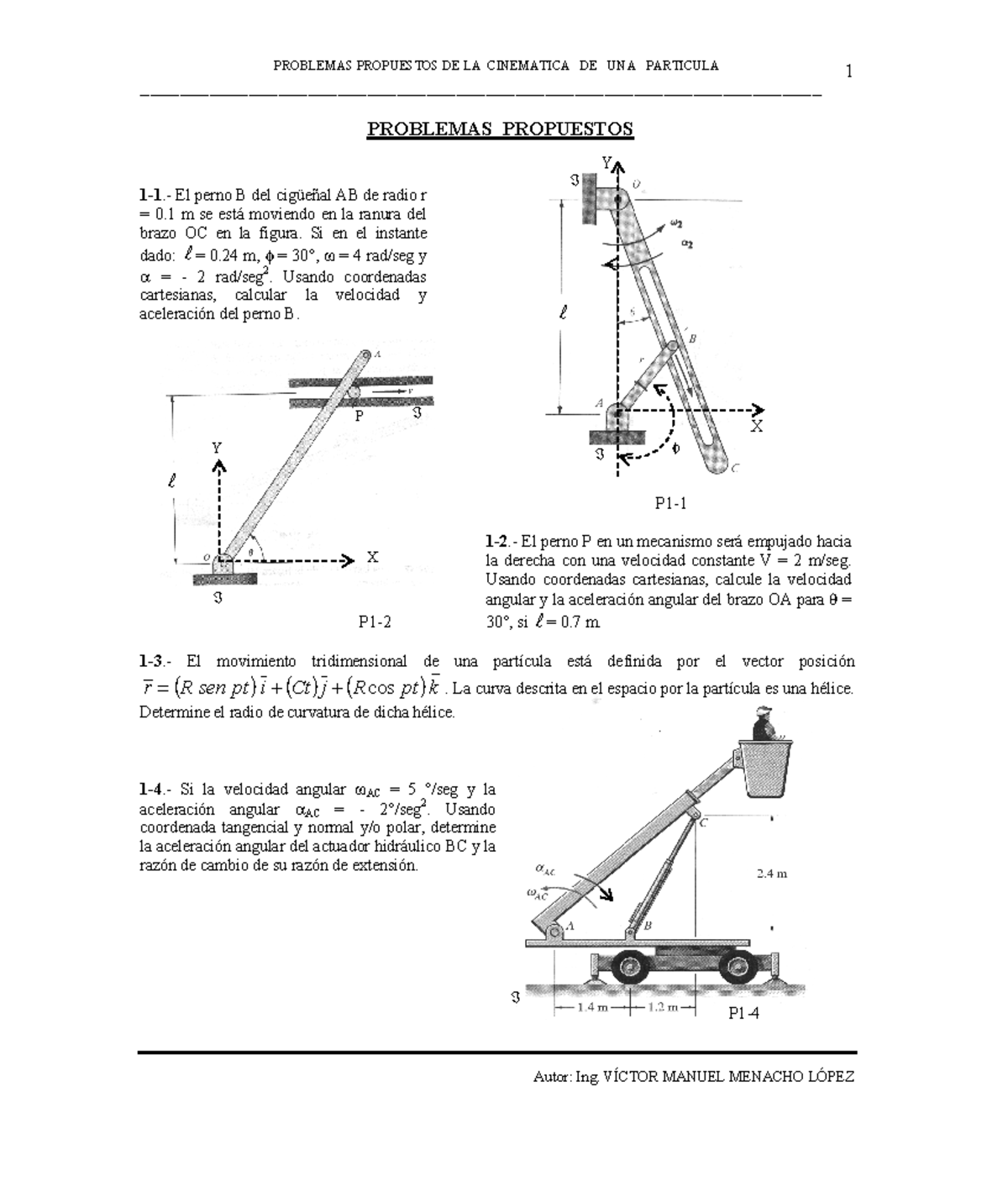 Problemas Propuestos Cinematica Dinamica Ucn Studocu