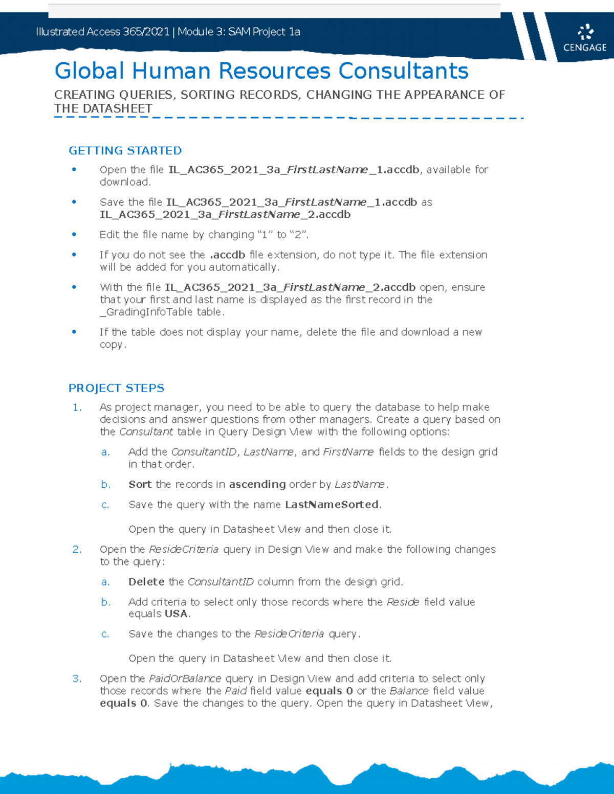Instructions IL AC365 2021 3a - Illustrated Access 365/2021 | Module 3 ...