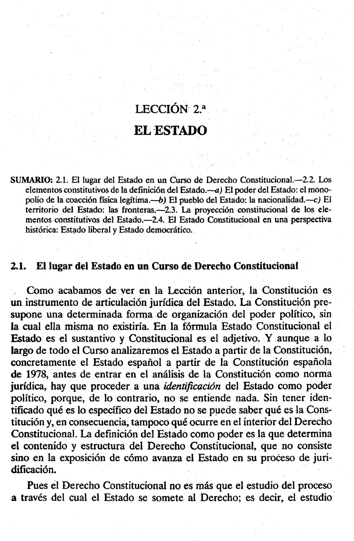 1 Perez Royo Javier Noción De El Estado LecciÓn 2 Elestado Sumario 2 El Lugar Del Estado 7362