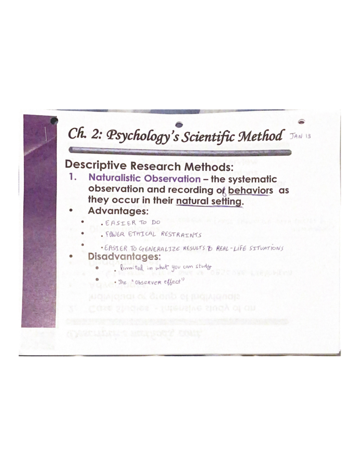 Ch2 Psychology's Scientific Method - PSY2012 - Studocu