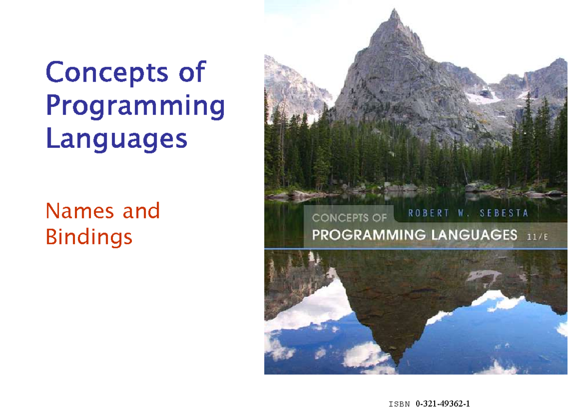 Variables - Copy - ISBN 0-321-49362- Concepts of Programming Languages ...