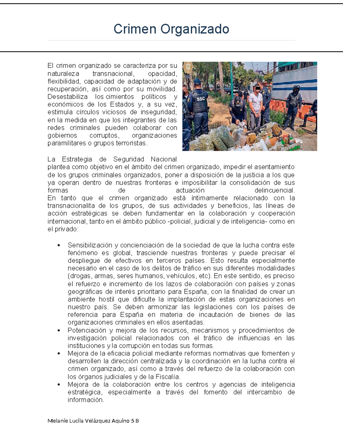 Crimen Organizado - nada - Crimen Organizado El crimen organizado se ...