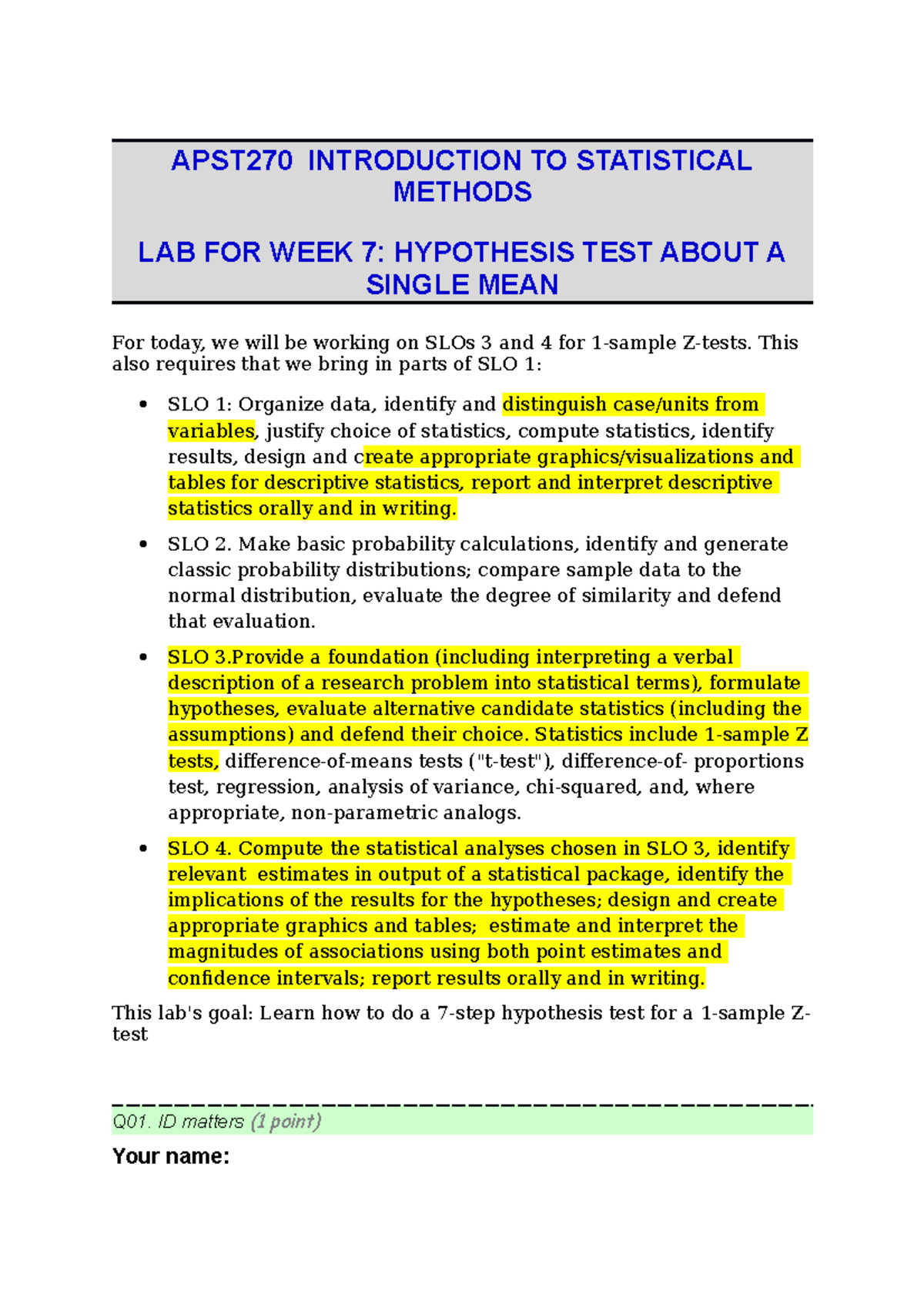 hypothesis examples for lab reports