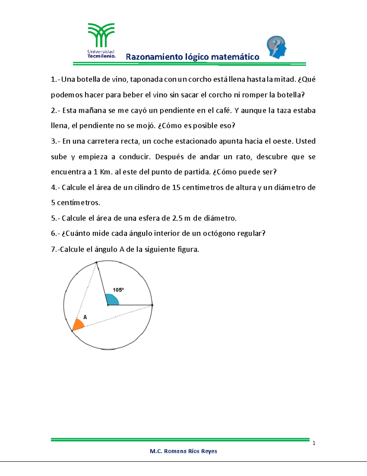 Tema 1 Y 2 Preguntas - Apuntes - Razonamiento LÛgico Matem·tico 1 M ...