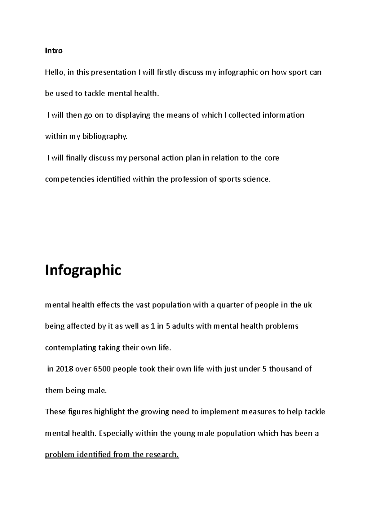 Script for presentation about action plan and infographic - Intro Hello ...