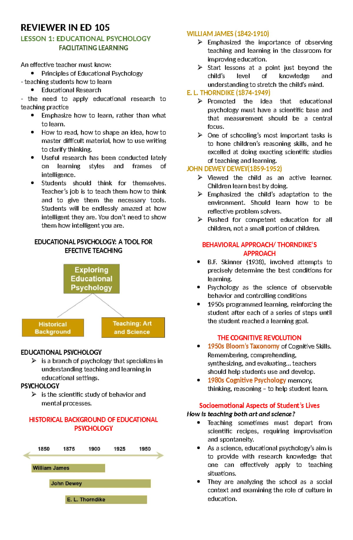 ED-105- Reviewer - For you to understand more - REVIEWER IN ED 105 ...