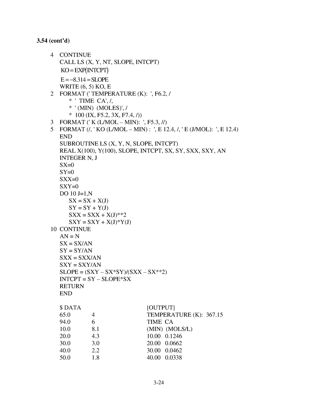 Solucionario-felder-capitulo-4 Compress - 3 (cont’d) 4 CONTINUE CALL LS ...