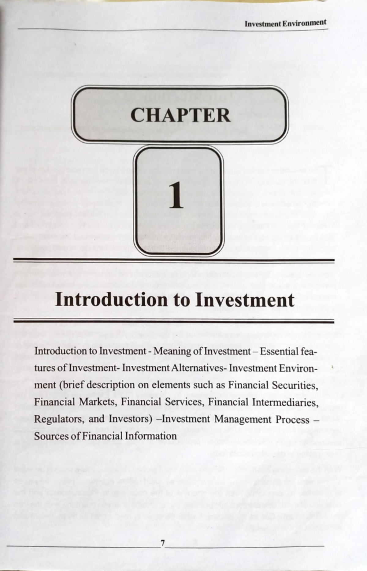 Chapter 1 : Introduction To Investment - Fundamentals Of Investment ...