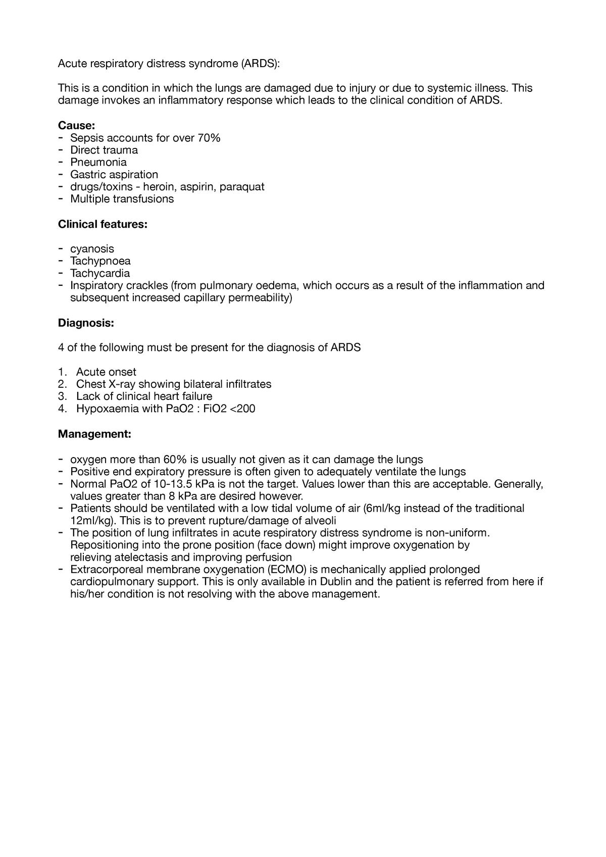 ARDS - Acute respiratory distress syndrome (ARDS): This is a condition ...