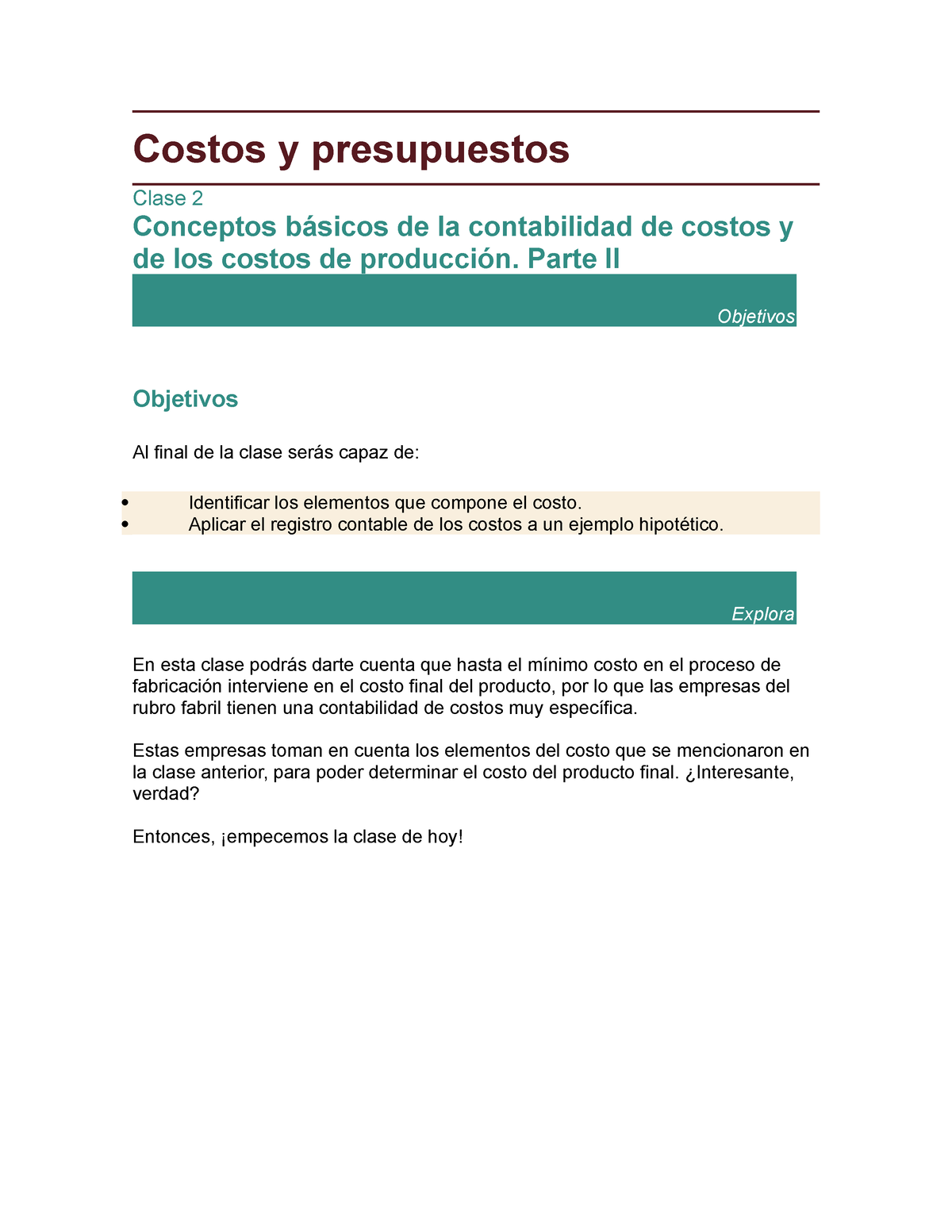 Costos Y Presupuestos A2c3 Clase - Costos Y Presupuestos Clase 2 ...